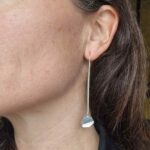 Bent Hexagon Earrings by Cheryl Sills