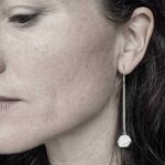 Bent Hexagon Earrings by Cheryl Sills