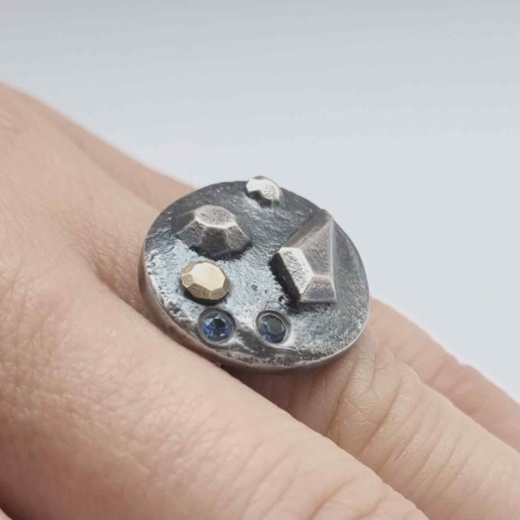 Cluster Facet Ring by Cheryl Sills